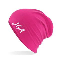 Huuraa Beanie JGA Junggesellenabschied Unisex Mütze Größe Fuchsia mit Motiv für die Party vor der Hochzeit Geschenk Idee für Freunde und Familie von Huuraa