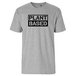 Huuraa Herren T-Shirt Plant Based Modern Bio Baumwolle Fairtrade Oberteil Größe XL mit Motiv für alle Veganer:innen Geschenk Idee für Freunde und Familie von Huuraa