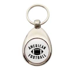 Huuraa Schlüsselanhänger American Football Ball Anhänger Größe Metall mit Motiv für alle Football Fans Geschenk Idee für Freunde und Familie von Huuraa