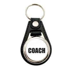 Huuraa Schlüsselanhänger Coach Training Anhänger Größe Metall mit Kunstleder mit Motiv für alle Personal Trainer Geschenk Idee für Freunde und Familie von Huuraa