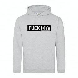 Huuraa Unisex Hoodie Fuck Off Schriftzug Pullover Vegan Größe 3XL für alle die Menschen hassen Geschenk Idee für Freunde und Familie von Huuraa