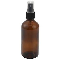 Huusuei 100ML Braune Glas Spray Flasche mit Schwarzem Zerstäuber, Nachfüllbarer Behälter für Ätherische Öle/Aromatherapie von Huusuei