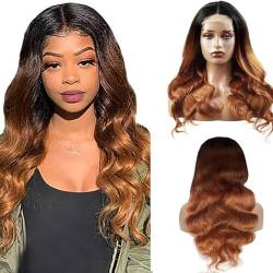 Hxxcoup Body Wave Wig Human Hair Wig Natural Black 5x5 Lace Front Wig Echthaar Perücke Braun Perücke Damen 24 Inch Glueless Wig with Baby Hair Human Hair Wig for Black Woman 24 Zoll von Hxxcoup