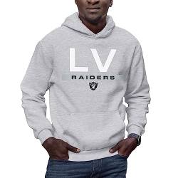 Hybrid Sports NFL - Las Vegas Raiders - City Block - Herren und Damen Pullover Hoodie Fleece Sweatshirt - Größe 2 X-Large von Hybrid Sports