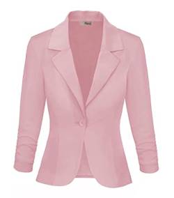 Hybrid & Company Damen Gelegenheitsarbeit Büro Blazer Jacke Medium 9300-blush von Hybrid & Company