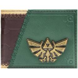 Hyrule The Adventure of Link Original Wildnisgewand Geldbörse/Geldbeutel Bi-Fold ID & Kartenhalter, Braun von Hyrule