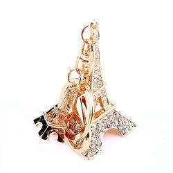 Hztyyier Strass Eiffelturm Schlüsselbund Bling Kristall Eiffelturm Schlüsselbund Cute Purse Bag Charm Anhänger Schlüsselanhänger Handtasche Accessoires Geschenk für Mädchen Frau von Hztyyier
