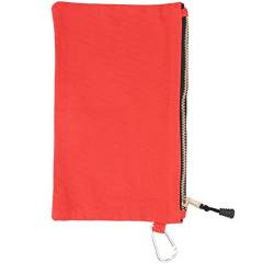 Hztyyier Vielseitige Tasche, Einfach zu Tragen, Mehrzweck-Werkzeugtasche aus Segeltuch mit Reißverschluss und Karabiner für die Arbeit (Orange) von Hztyyier