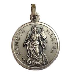 925 STERLING SILBER MEDAILLE VON ST. MARTHA von I G J