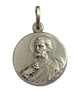 925 Sterling Silber Heilige Peter der Apostel Medaille - Der Schutzheiligen Medaillen von I G J