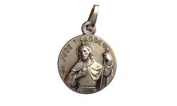 925 Sterling-Silber Heiliger Judas Thaddäus Medaille -Schutzpatron der verlorenen Ursachen von I G J