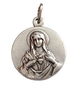 I G J Medaille des Heiligen Herzens Mariens - Medaillen von Schutzheiligen von I G J
