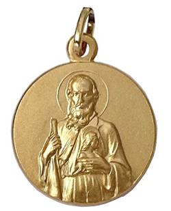I G J Medaille des Heiligen Judas Thaddäus des Apostels - Schutzpatron der unmöglichen Fälle von I G J