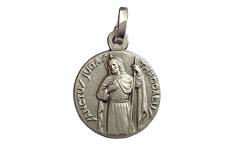 I G J Medaille des heiligen Judas Thaddäus Sterling Silber 925 - Schutzpatron unmöglicher Fälle (St.Judas volle Figur) von I G J