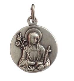 I G J Medaille von Heilige Catherine von Siena- Medaillen von Schutzheiligen von I G J
