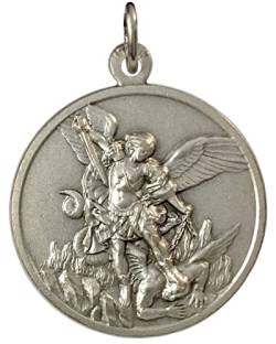 Medaille des Erzengels Michael aus Hochrelief - Große Größe - Big Size - 32 mm von I G J