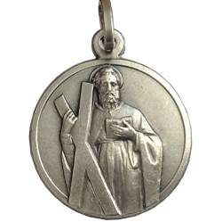 Medaille des Heiligen Apostels Andreas - 925 Sterling Silber von I G J