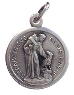Medaille des Heiligen Franziskus von Assisi mit dem Wolf - Schutzpatron Europas von I G J