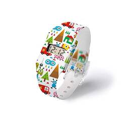 I LIKE PAPER - Happy World – Pappwatch/Watch/Digitale Armbanduhr ausTyvek® - reissfest - wasserabweisend - Digitale Anzeige für Uhrzeit und Datum von I LIKE PAPER