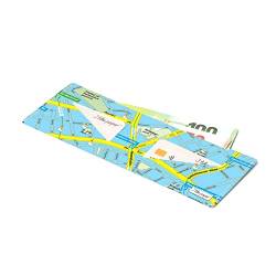 I LIKE PAPER – Lost IN Berlin - Fresh Blue – Pappwallet/Portemonnaie/Geldbörse aus Tyvek® - ohne Reißverschluss - mit Geldscheinfach und 2 Kreditkartenfächern - reissfest - Made in Germany von I LIKE PAPER