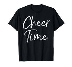 Niedliches Cheerleading-Übungs-Outfit für Cheerleader Cheer Time T-Shirt von I Love Cheerleading & Gymnastics Design Studio