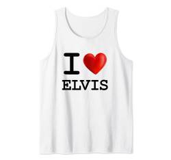 T-Shirt mit Aufschrift "I Love Elvis" mit Herz-Namen, Geschenk Tank Top von I Love Heart Name Tees