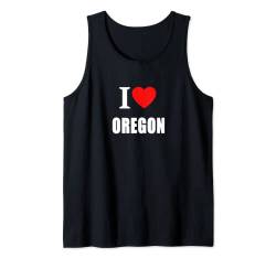 I Love Oregon für Männer, Frauen und Studenten Tank Top von I Love Inspirational Motivational Designs