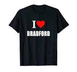 Ich liebe Bradford Souvenir Memory T-Shirt von I Love Inspirational Motivational Designs