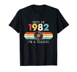 Funny Birthday Best Of 1982 Drehteller "I'm A Classic" T-Shirt von I'm not old I'm Classic Birthday Designs