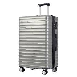 I0I&I0I Zuverlässiger Reisebegleiter: Hochwertiges ABS-Gepäck, TSA-Schloss, 4 Räder, erweiterbare Kapazität, wasserdicht - Stilvoll & Praktisch (Grau) von I0I&I0I