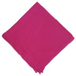 IB Halstuch 50x50cm Baumwolle 1A Qualität Einfarbig Bedruckbar Bestickbar Azofrei Uni Tuch Kopftuch Schultertuch Accessoire (1x, pink) von IB