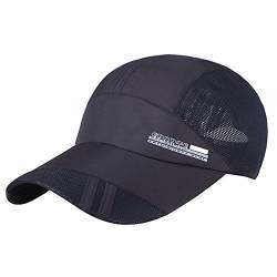 Baseball Cap Herrenbaseballkappe Schnelltrocknend Damen Baseballmütze Mesh Faltbar Sonnenhut Leicht Einstellbar Baseball Ultradünn Atmungsaktiv Wasserdicht Hut Draußen Camping Sport Reisen Volleyball von IBLUELOVER