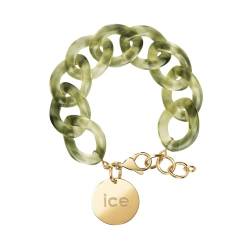 ICE Jewellery - Chain Bracelet - Opaline green - Kettenarmband mit XL-Maschen für Frauen, geschlossen mit einer goldenen Medaille (021229) von ICE-WATCH