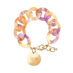 ICE Jewellery - Chain Bracelet - Purple lime - Kettenarmband mit XL-Maschen für Frauen, geschlossen mit einer goldenen Medaille (020998) von ICE-WATCH