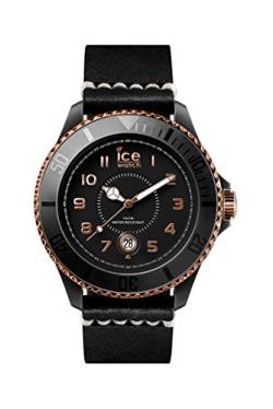 ICE-WATCH Unisex Analog Quarz Uhr mit Leder Armband HE.BK.BZ.B.L.14 von ICE-WATCH