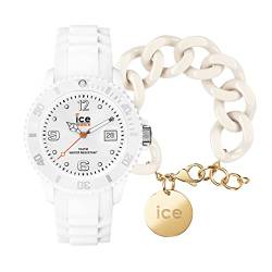 Ice Forever - White - Small - 3H + Jewellery - Chain Bracelet - Almond Skin von ICE-WATCH