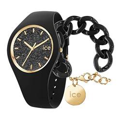 Ice Glitter - Black - Medium - 3H + Jewellery - Chain Bracelet - Black von ICE-WATCH