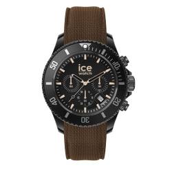 Ice-Watch - ICE chrono Black brown - Schwarze Herrenuhr mit Silikonarmband - Chrono - 020625 (Large) von ICE-WATCH