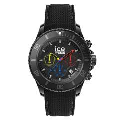 Ice-Watch - ICE chrono Trilogy - Schwarze Herrenuhr mit Silikonarmband - Chrono - 019842 (Large) von ICE-WATCH