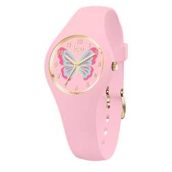 Ice-Watch - ICE fantasia Butterfly rosy - Rosa Mädchenuhr mit Plastikarmband - 021954 (Extra small) von ICE-WATCH