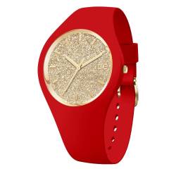 Ice-Watch - ICE glitter Red passion - Rote Damenuhr mit Silikonarmband - 021080 (Medium) von ICE-WATCH