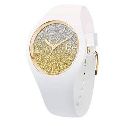 Ice-Watch - ICE lo White gold - Weiße Damenuhr mit Silikonarmband - 013432 (Medium) von ICE-WATCH