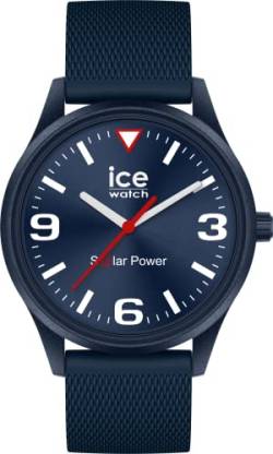 Ice-Watch - ICE solar power Casual blue red - Blaue Herrenuhr mit Silikonarmband - 020605 (Medium) von ICE-WATCH