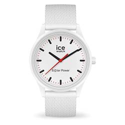 Ice-Watch - ICE solar power Polar Mesh - Weiße Herren/Unisexuhr mit Silikonarmband - 018390 (Medium) von ICE-WATCH