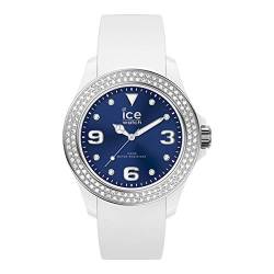 Ice-Watch - ICE star White deep blue - Weiße Damenuhr mit Silikonarmband - 017235 (Medium) von ICE-WATCH