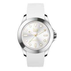 Ice-Watch - ICE steel White gold - Weiße Damenuhr mit Silikonarmband - 020384 (Medium) von ICE-WATCH