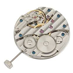 ICECHEN Mechanisches Uhrwerk, manuell aufziehbar, 6497 St36 P29, Gehäuse aus Edelstahl, 44 mm, für Uhrwerk 6497, silber von ICECHEN