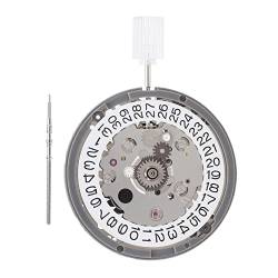 ICECHEN Uhrwerk NH34 NH34A 3-stelliger Kalender, automatisches Uhrwerk, GMT, hohe Präzision, Zubehör für Uhren, silber von ICECHEN