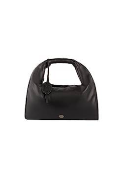 ICELOS Women's Henkeltasche aus Leder, SCHWARZ von ICELOS