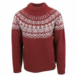 ICEWEAR Elís Unisex-Pullover aus 100% Islandwolle (Rot, XXL) von ICEWEAR